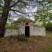 E all'esterno l'incuria dello jazzo lascia a malapena intravedere un piccolo trullo